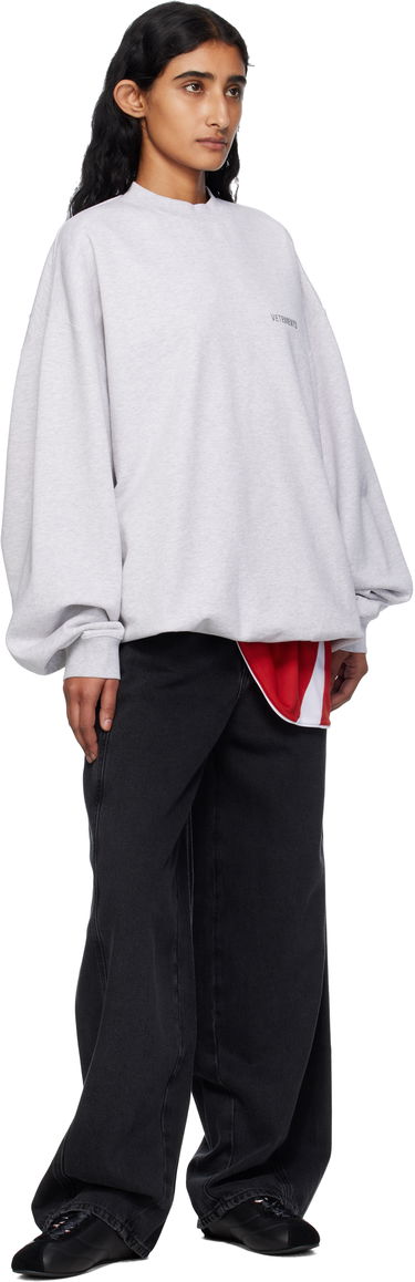 Суитчър VETEMENTS Vetements Logo Oversized Sweatshirt Сиво | UH76CW100G, 3