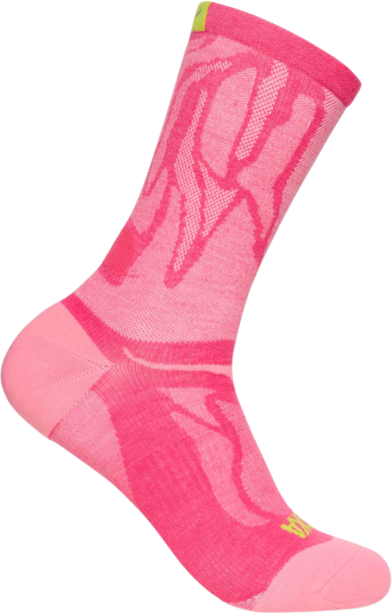 Чорапи Hoka One One Hoka Clifton Crew Run Socks Розово | 1164333-ecr