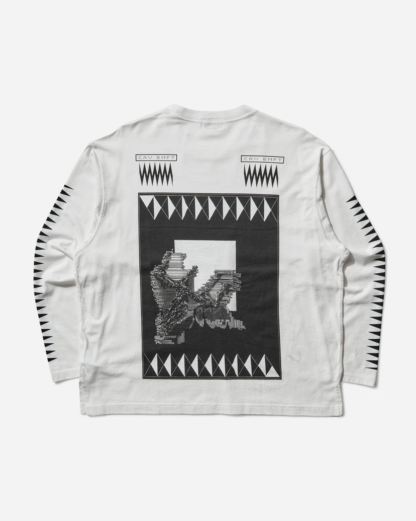 Тениска Cav Empt Century Cameo Longsleeve T-Shirt Бяло | CES28LT03 WHITE