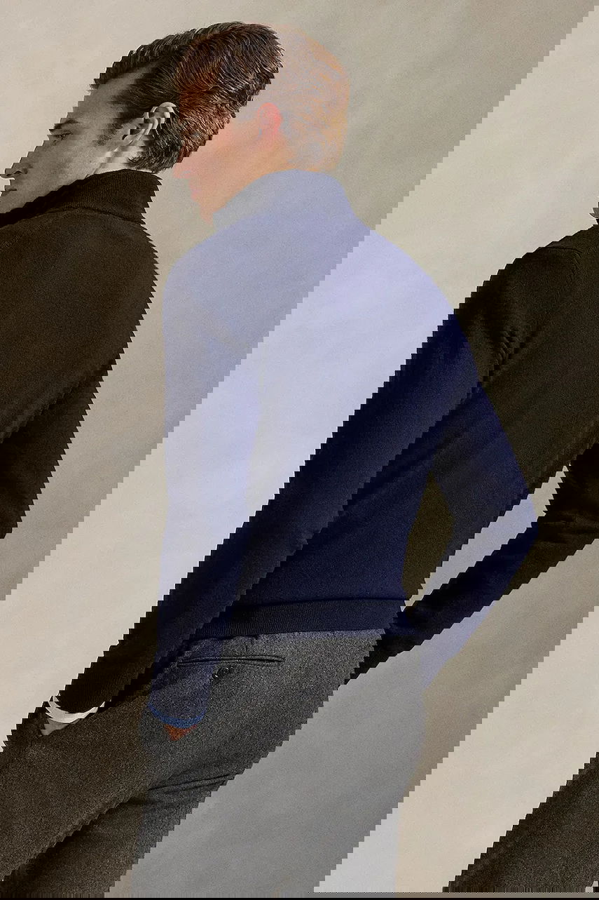 Пуловер Polo by Ralph Lauren Wool Half-Zip Polo Bear Sweater Тъмно синьо | 710978300, 1