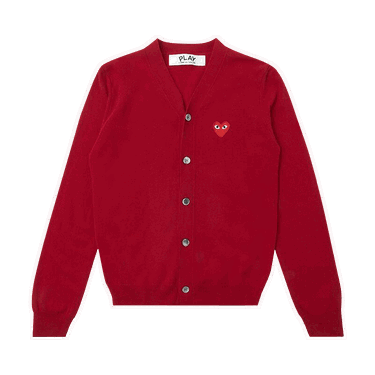 Пуловер Comme des Garçons PLAY Knit Cardigan Червено | az n008 051 5, 0