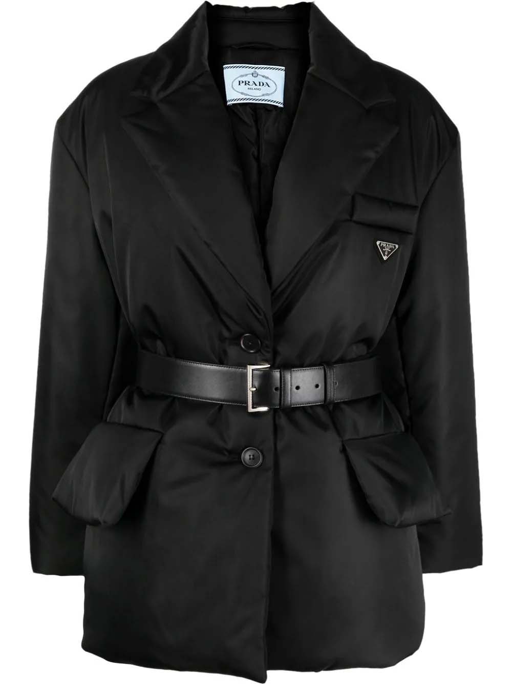 Яке Prada Padded Belted Jacket Черно | 29D862S2221WQ8-F0008, 0