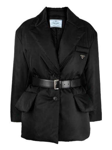 Яке Prada Padded Belted Jacket Черно | 29D862S2221WQ8-F0008