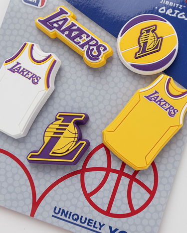 Аксесоари Crocs NBA Los Angeles Lakers 5PCK Жълто | 196265356560, 1