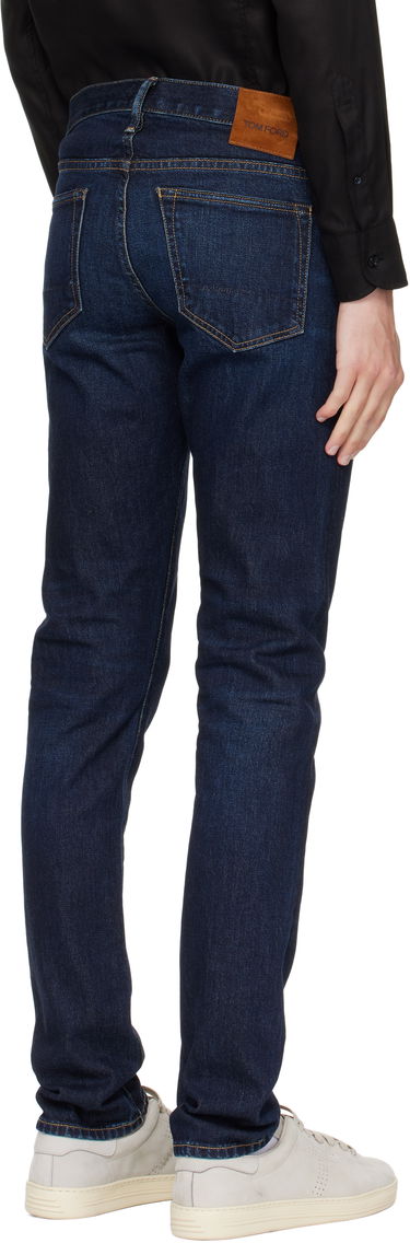 Дънки Tom Ford TOM FORD Stretch Twill Slim Fit Jeans Синьо | DPS001-DMC073, 2