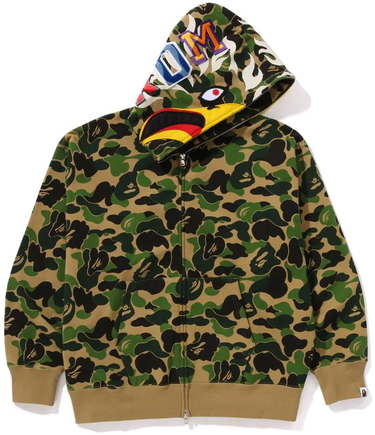 Суитчър BAPE Bape x READYMADE ABC Camo Eagle Relaxed Fit Full Zip Hoodie Green Зелено | 0ZXSWM115901M, 0