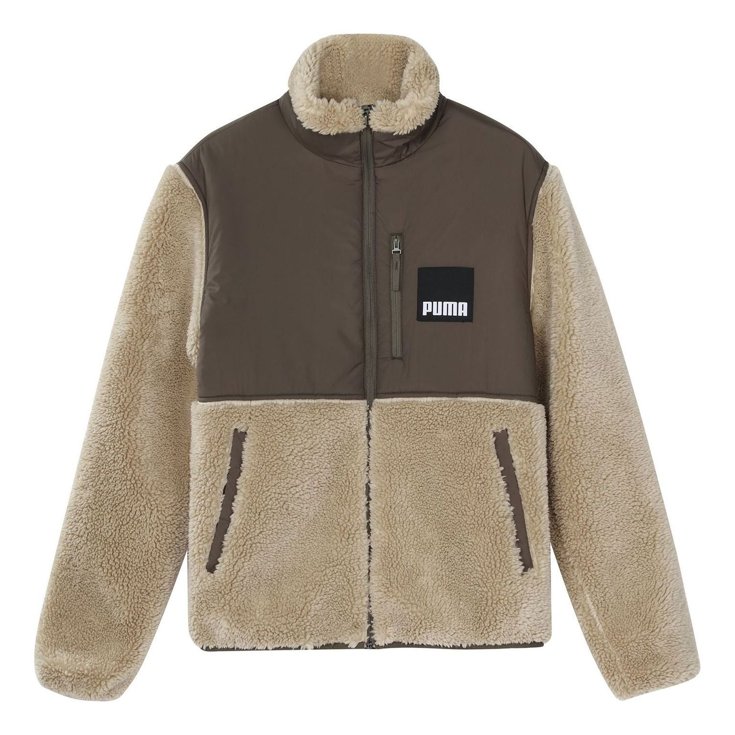 Яке бомбър Puma Sherpa Stand Collar Jacket Кафяво | 846325-42, 0