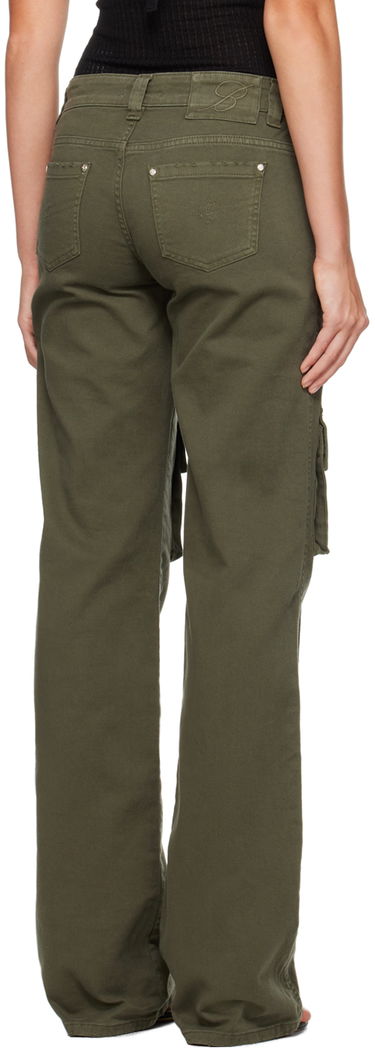 Карго панталони Blumarine Cinch Strap Cargo Pants Зелено | A322J104A, 2