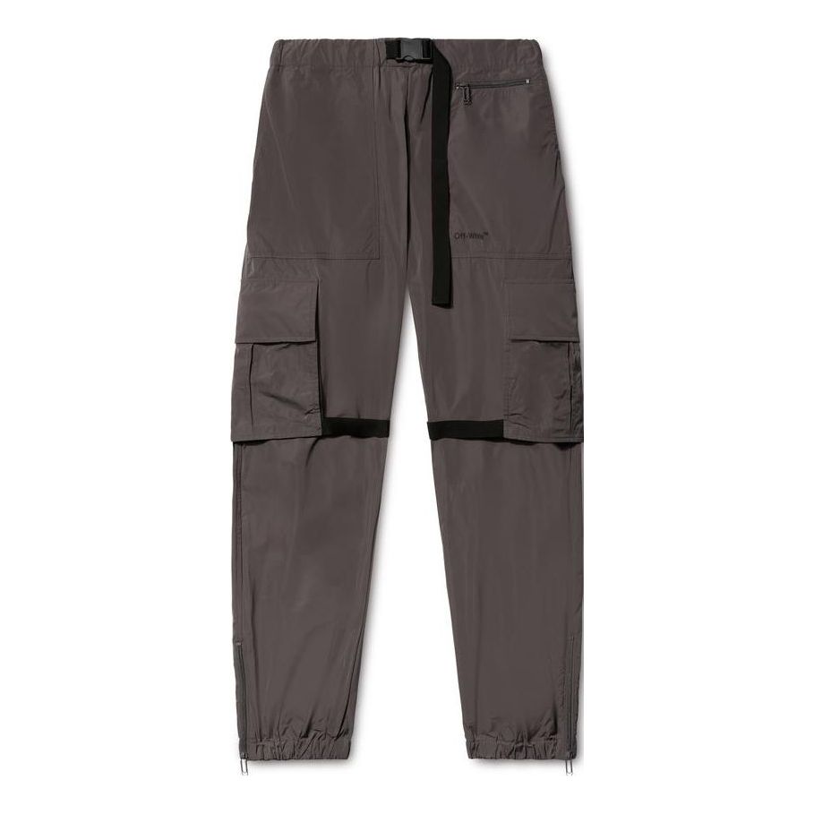 Карго панталони Off-White Diagonal-stripes Cargo Pants Сиво | OMCF031S23FAB0020710, 0