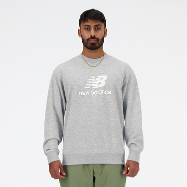 Суитчър New Balance Athletics Logo Sweatshirt Сиво | MT41500AG, 0