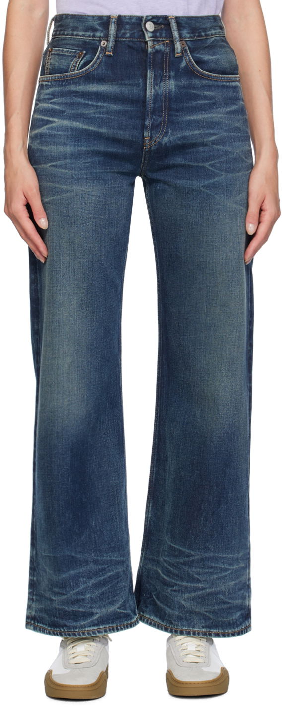 Дънки Acne Studios Loose Fit Jeans Синьо | A00500, 0