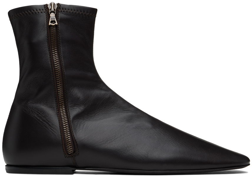 Облекло Dries Van Noten Dries Van Noten Leather Ankle Boots Черно | MS242-1316, 0
