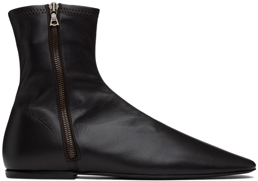 Облекло Dries Van Noten Dries Van Noten Leather Ankle Boots Черно | MS242-1316