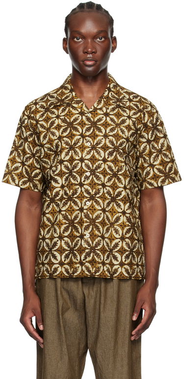 Риза Universal Works Universal Works Camp Shirt Кафяво | P3058, 0