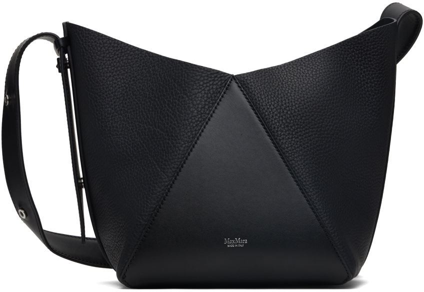 Чанта през рамо Max Mara Max Mara Small Leather Shoulder Bag Черно | 2424516041600, 0