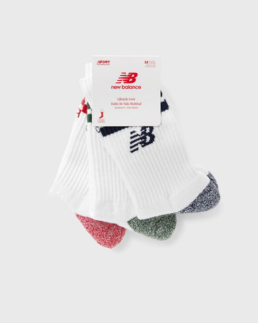 Чорапи New Balance Midweight Crew Socks 3 Pairs Бяло | LAS35210-AS1, 0