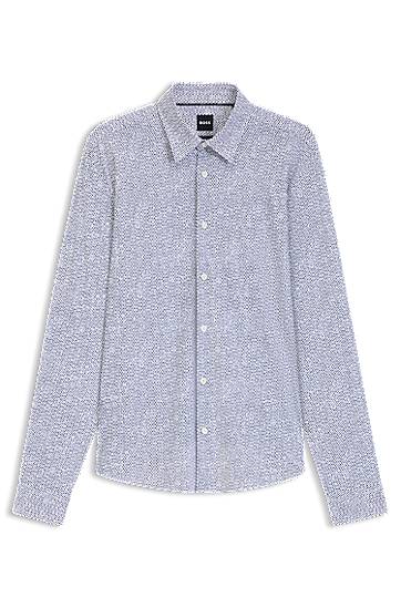 Slim-Fit Performance-Stretch Printed Shirt