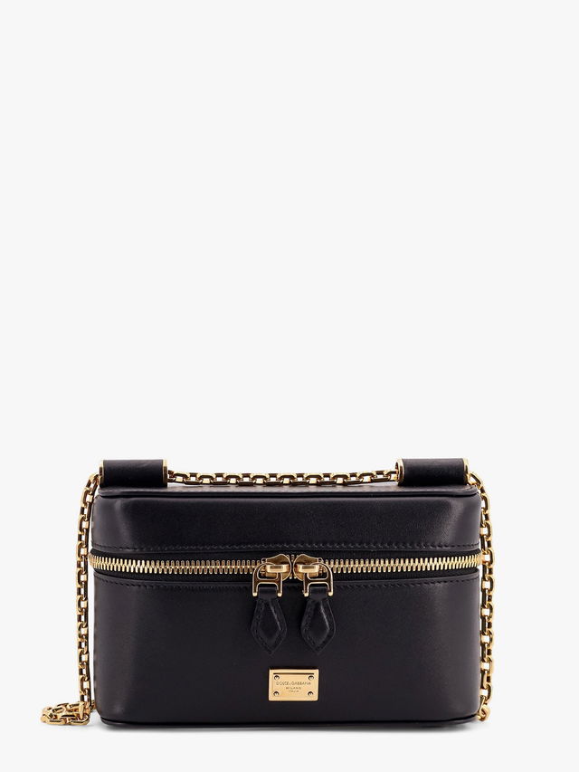 Dolce & Gabbana Sicily Leather Vanity Case Bag