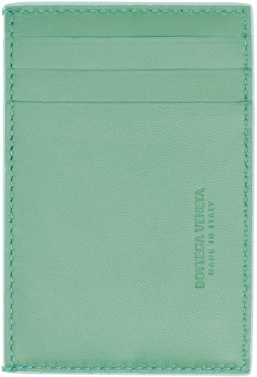 Портфейл Bottega Veneta Credit Card Holder Зелено | 651401 V2PN1, 1