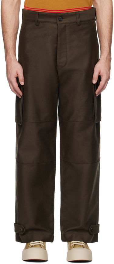 Карго панталони Marni Marni Organic Cotton Cargo Pants Кафяво | PUMU0169A1 TCY36, 0