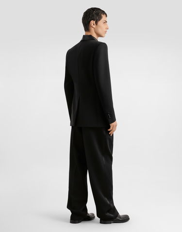 Панталони Dolce & Gabbana Dolce & Gabbana Wool Gabardine Pleated Trousers 46 Черно | GP16KTFU21EN0000, 2