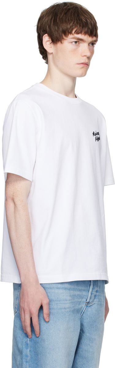 Тениска MAISON KITSUNÉ Maison Kitsuné Handwriting Comfort T-Shirt Тъмно синьо | MM00126KJ7025, 4
