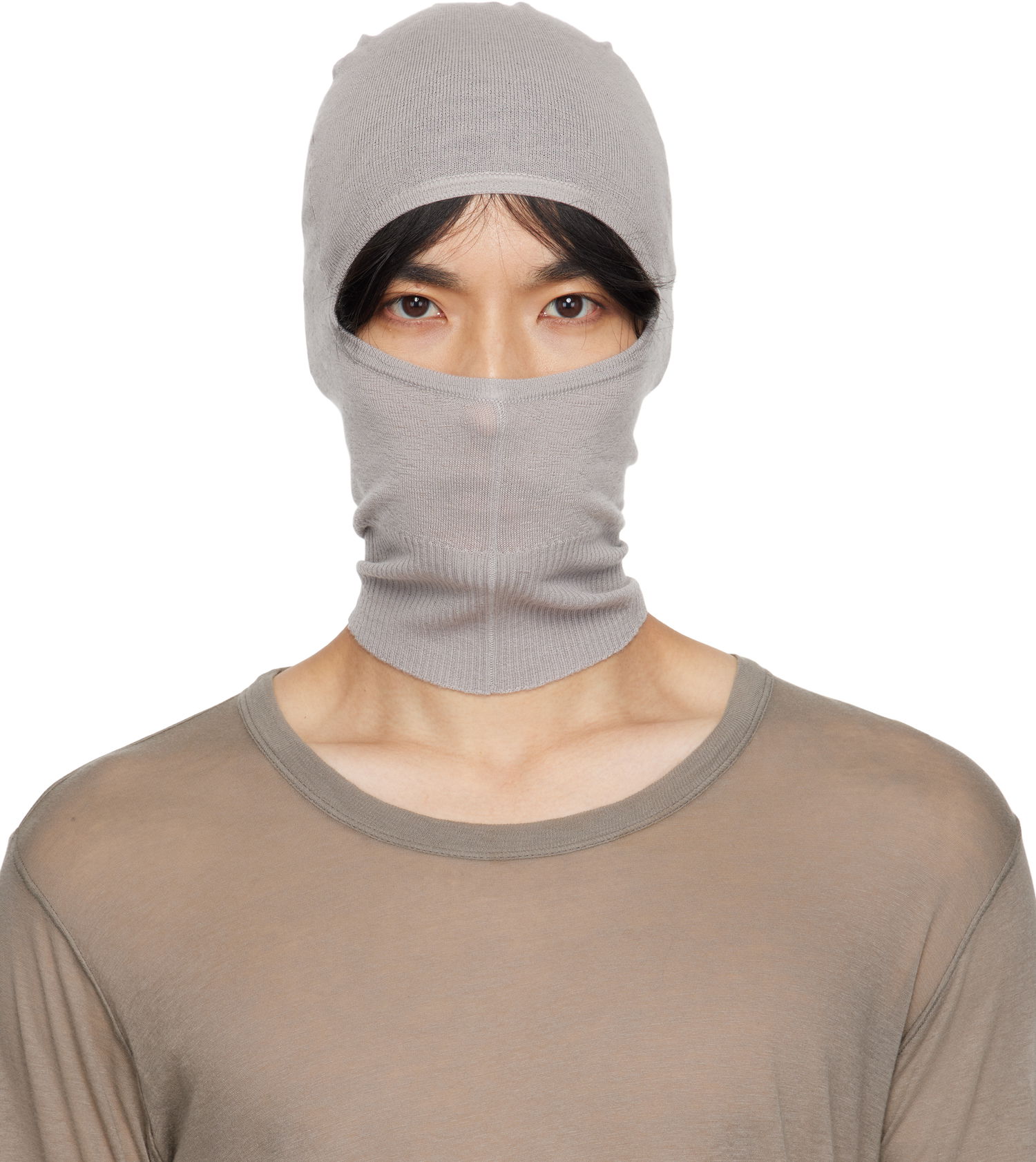 Шапка Rick Owens Rick Owens Concordians Skull Balaclava Сиво | RU02E1478 WS, 0
