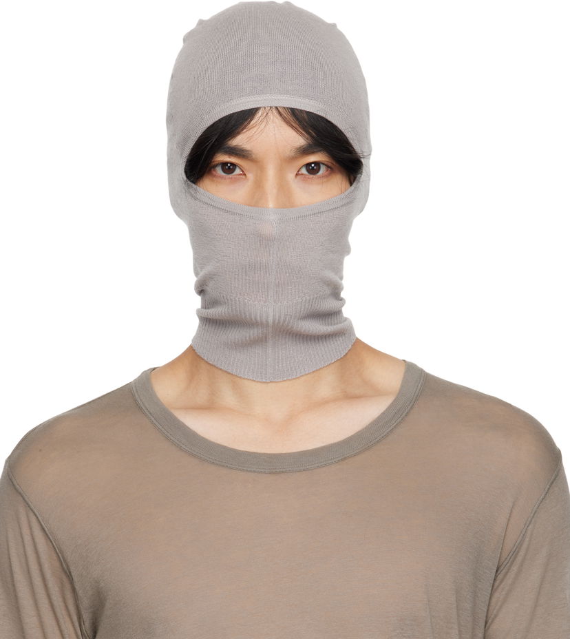Шапка Rick Owens Rick Owens Concordians Skull Balaclava Сиво | RU02E1478 WS
