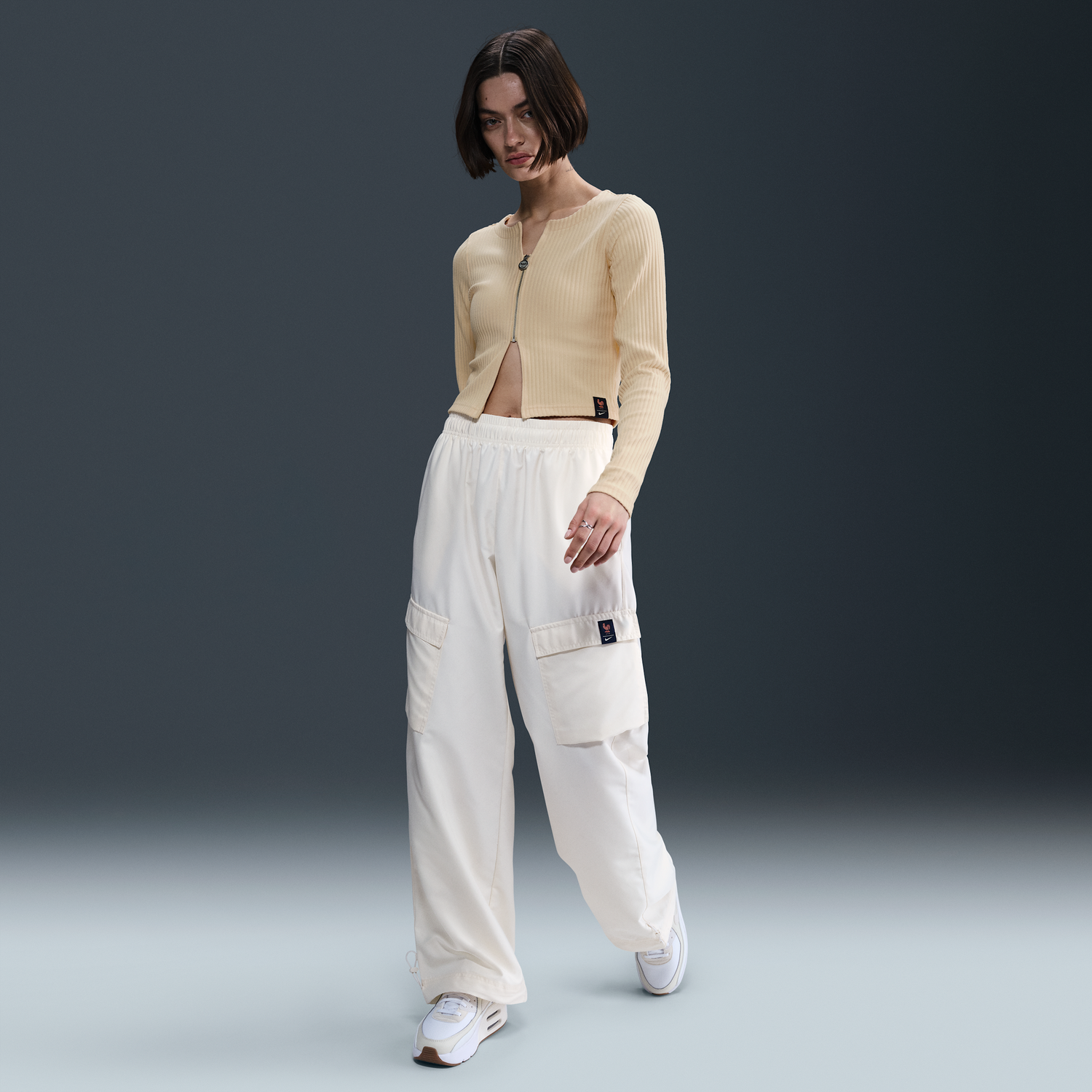 Пуловер Nike Nike Football FFF Chill Rib Fitted Full-Zip Sweater Жълто | HF5146-294, 1