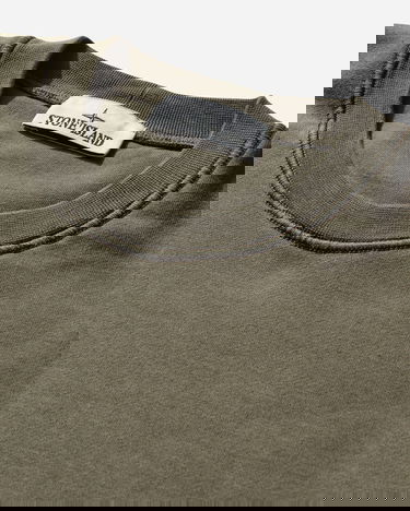 Суитчър Stone Island Organic Cotton Fleece Crewneck Sweatshirt Зелено | L1S156100060S0051 V005G, 3