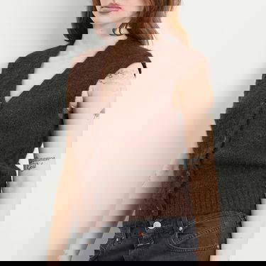 Жилетка Samsoe Samsoe Sajeanne Hairy Knit Vest Top Кафяво | F25400034-191111TCX, 5