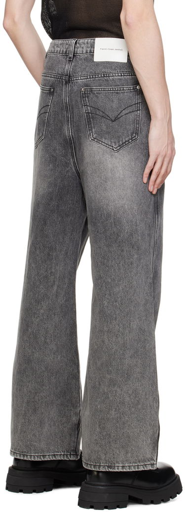 Дънки Feng Chen Wang Feng Chen Wang Paneled Jeans Сиво | FUS17TR02, 2
