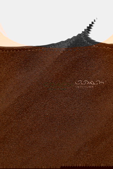 Чанта през рамо Coach Coach Brooklyn Suede Shoulder Bag Кафяво | CW636, 4