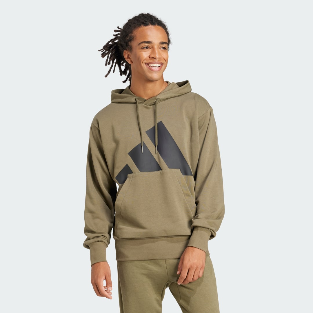Суитчър adidas Performance Essentials Big Logo Fleece Hoodie Зелено | JE8892, 0