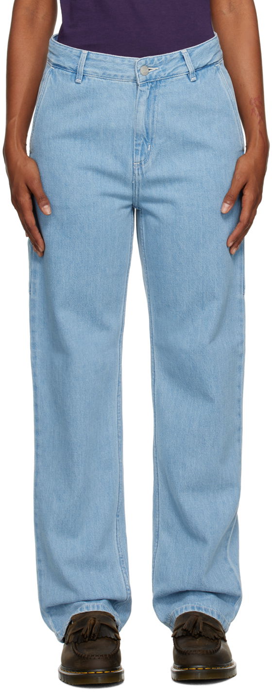 Дънки Carhartt WIP Straight Leg Jeans Синьо | I031251 0112, 0