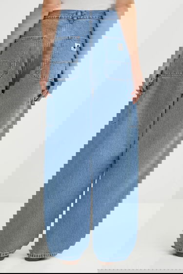 Дънки Carhartt WIP Brandon Double Knee Pant high waist Синьо | I034635.112, 2