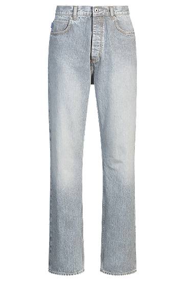Дънки BOSS Baggy-fit Striped Jeans Синьо | 50539841, 0