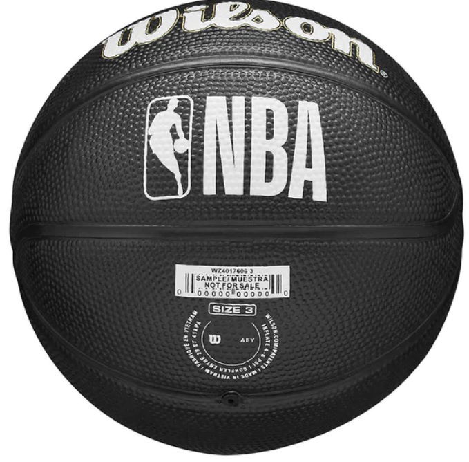 Спортна екипировка Wilson Tennis Milwaukee Bucks NBA Team Tribute Mini Basketball Черно | wz4017606xb, 1