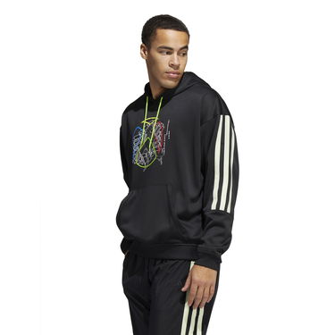 Суитчър adidas Performance Men's Hoodie with Graphic Print Черно | HB5430, 0