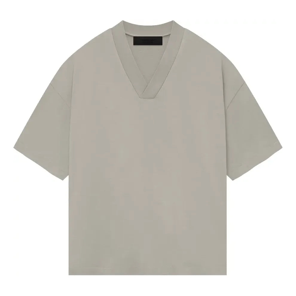 Тениска Fear of God Essentials V-Neck T-Shirt Сиво | 125SP244215F, 0