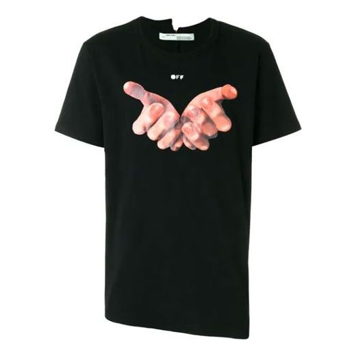 Тениска Off-White VIRGIL ABLOH Short Sleeve T-Shirt Черно | OMAA032S181850911088, 0