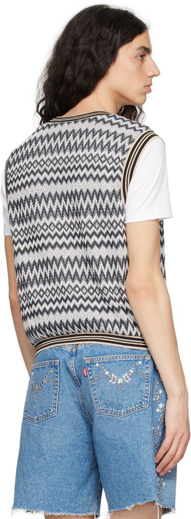 Пуловер Anna Sui Zig Zag Knit Vest Сиво | M1023K31, 2