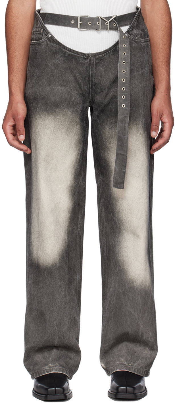 Дънки Y/PROJECT Y/Project Faded Jeans Сиво | JEAN43-S24, 0