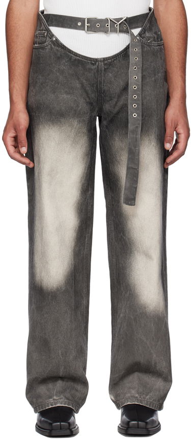 Дънки Y/PROJECT Y/Project Faded Jeans Сиво | JEAN43-S24, 0