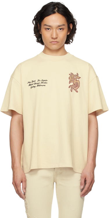 Тениска Ksubi Ksubi Playoff Ekcess Short Sleeve T-Shirt Бежово | MSP25TE037, 0