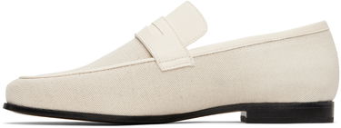 Облекло TOTEME TOTEME 'The Canvas' Penny Loafers Бяло | 233-8014-855, 2