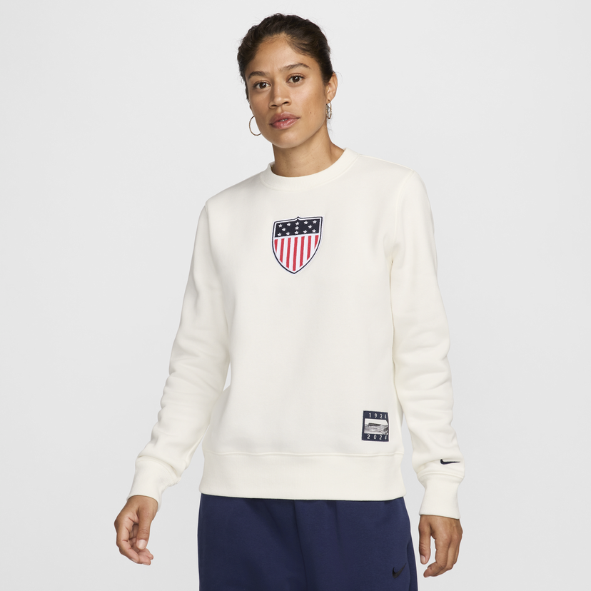 Суитчър Nike Team USA Phoenix Fleece Бяло | FN0982-133