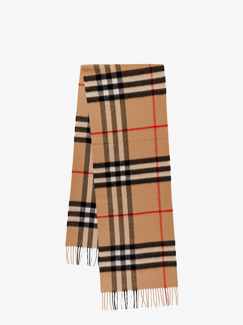 Шал Burberry Beige Check Cashmere Scarf Бежово | 8076576A7026