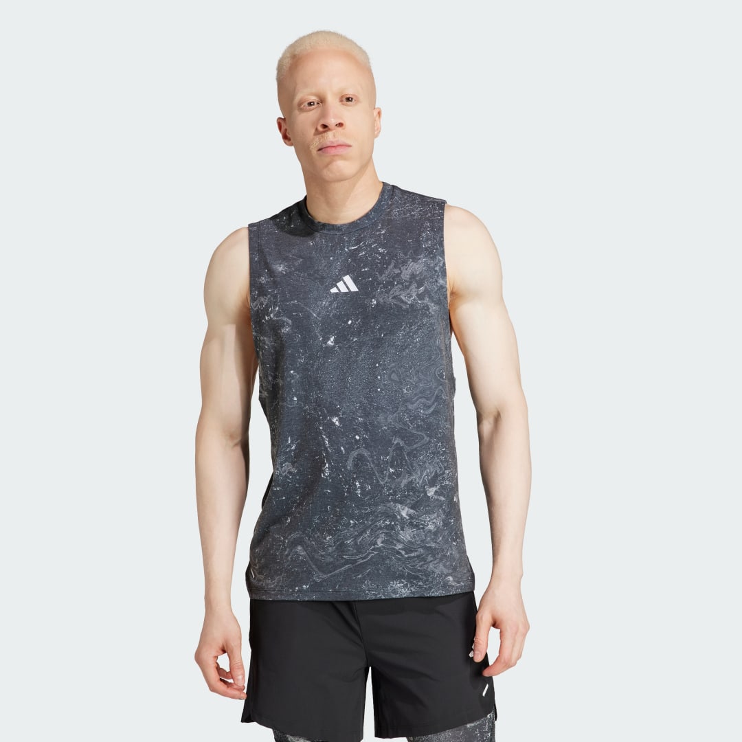 Потник adidas Performance Power Workout Top Сиво | IK9684, 1