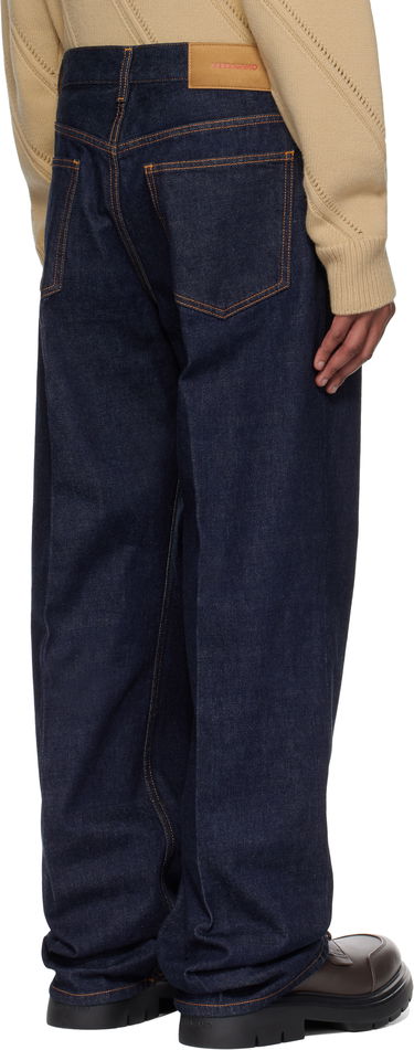 Дънки FERRAGAMO Ferragamo Straight-Leg Jeans Синьо | 780559, 2